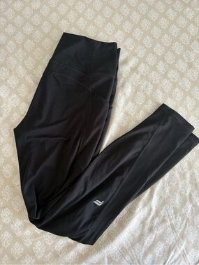 Fabletics Black Leggings with Small Logo